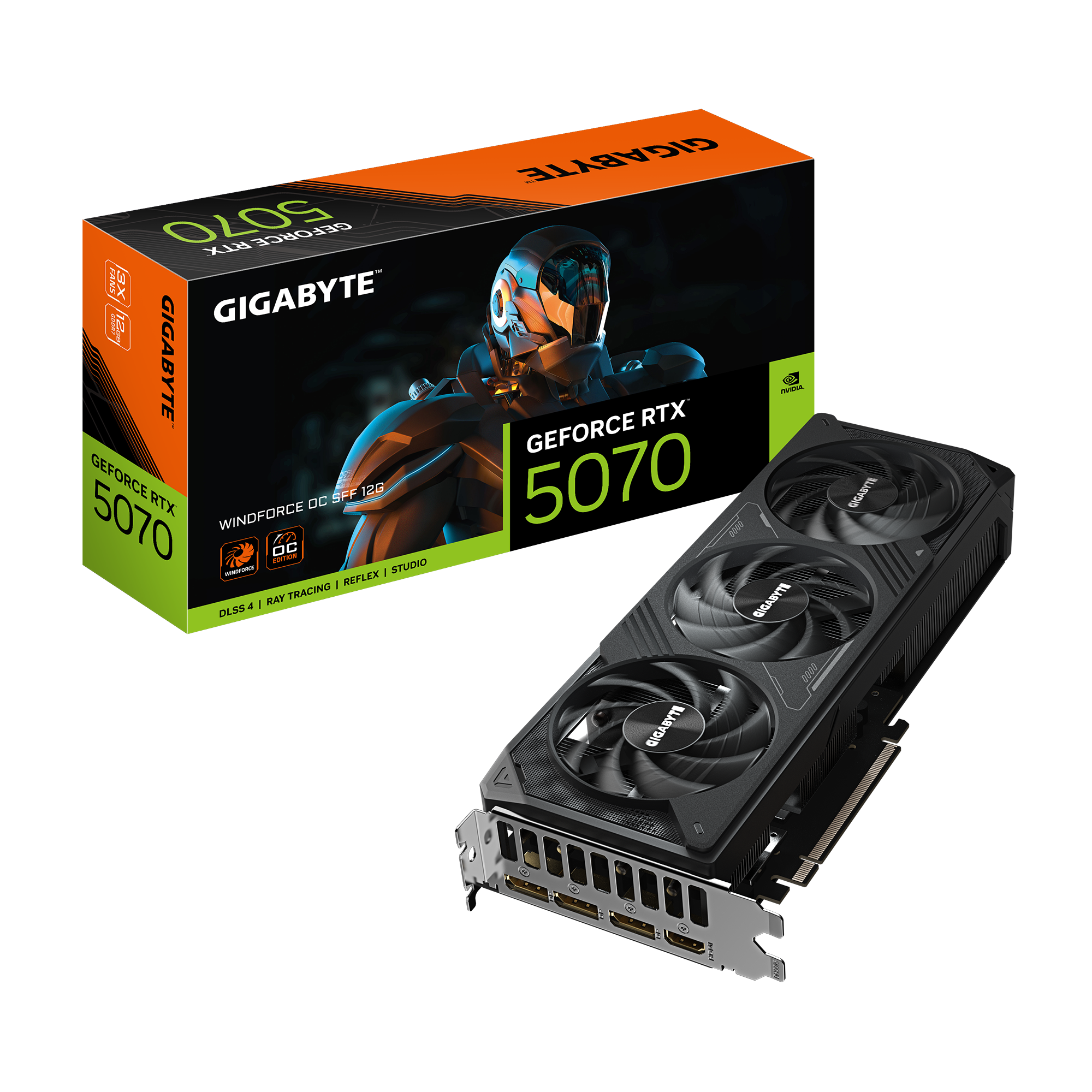 כרטיס מסך GIGABYTE GeForce RTX 5070 WINDFORCE OC SFF 12GB
